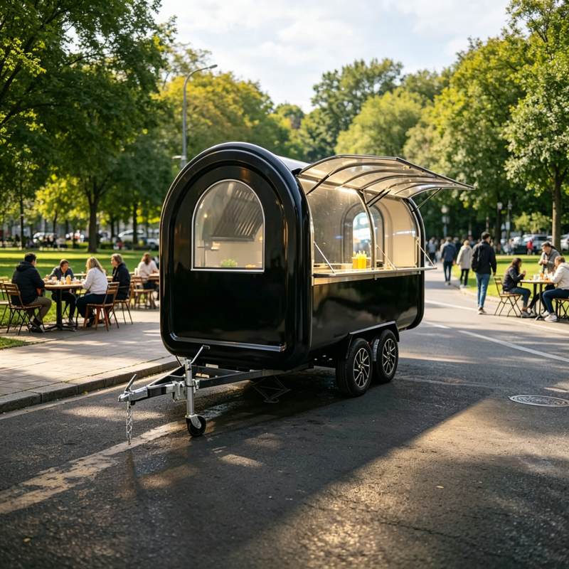 Food Snacks Corner - Round Corner Modern Food Trailer Fashion