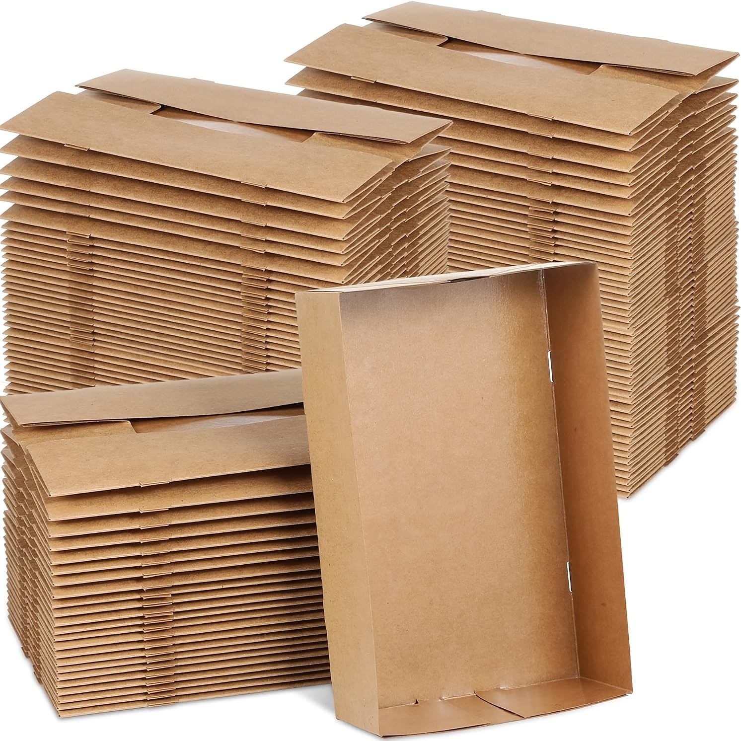 Food Snacks Corner - Paperboard Kraft Food Trays 4 Corner