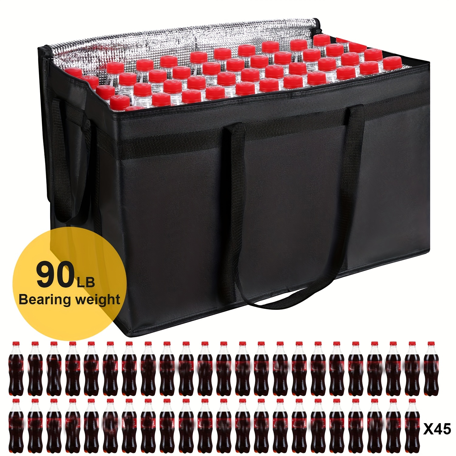 Food Xxl - 1pc Large XXXL Reusable Foldable Insulated