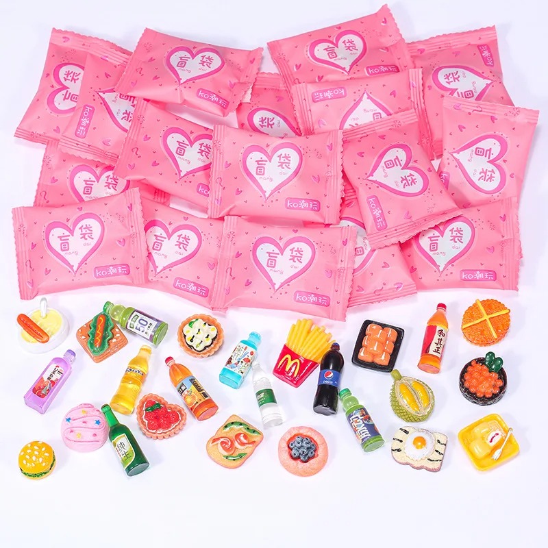 Food Snacks Drinks - /Random Style Bag Miniature Food Toy