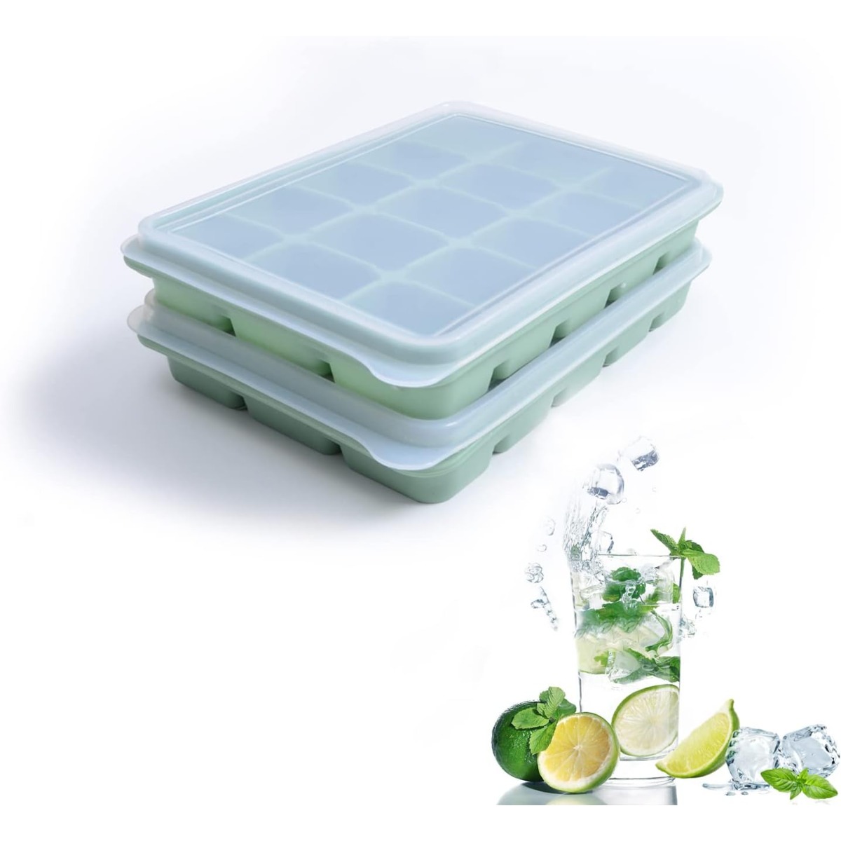 Bamboo Green Silicone Ice Cube - Homemade Food Snacks recensie en prijs