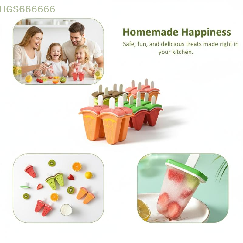 DIY Ice Cream Mold 4 6 Grids S - Homemade Food Snacks recensie en prijs
