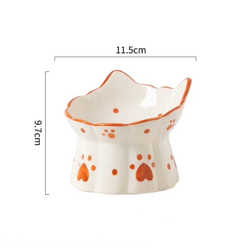 Cat Ceramic Food Bowl Elevated - Food Snacks Drinks recensie en prijs