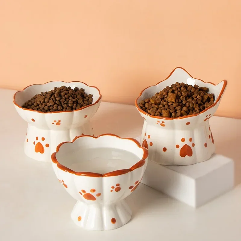 Cat Ceramic Food Bowl Elevated - Food Snacks Drinks recensie en prijs