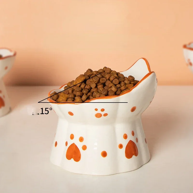 Cat Ceramic Food Bowl Elevated - Food Snacks Drinks recensie en prijs
