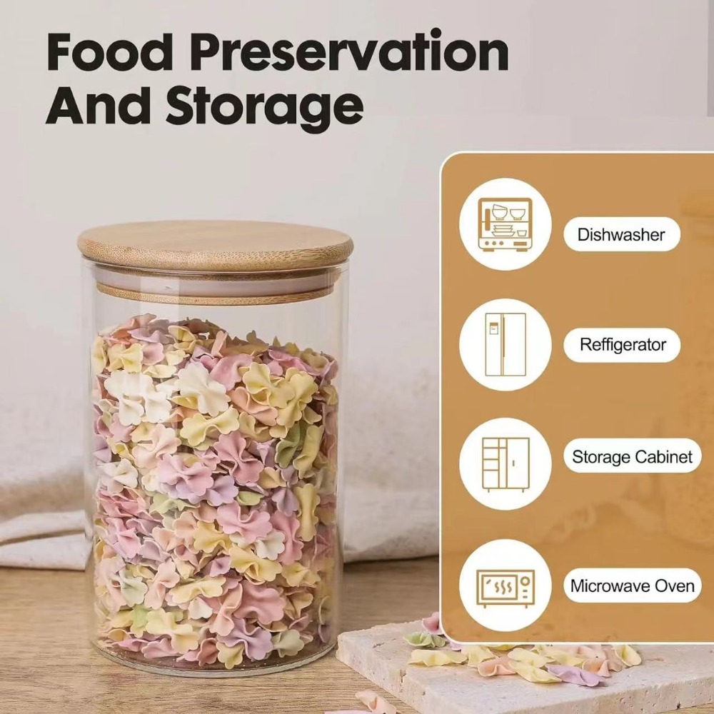 Glass Food Storage Tank with M - Homemade Food Snacks recensie en prijs
