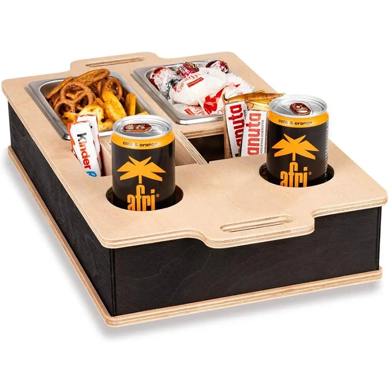 Rectangle Bamboo Tray Desktop  - Food Snacks Drinks recensie en prijs