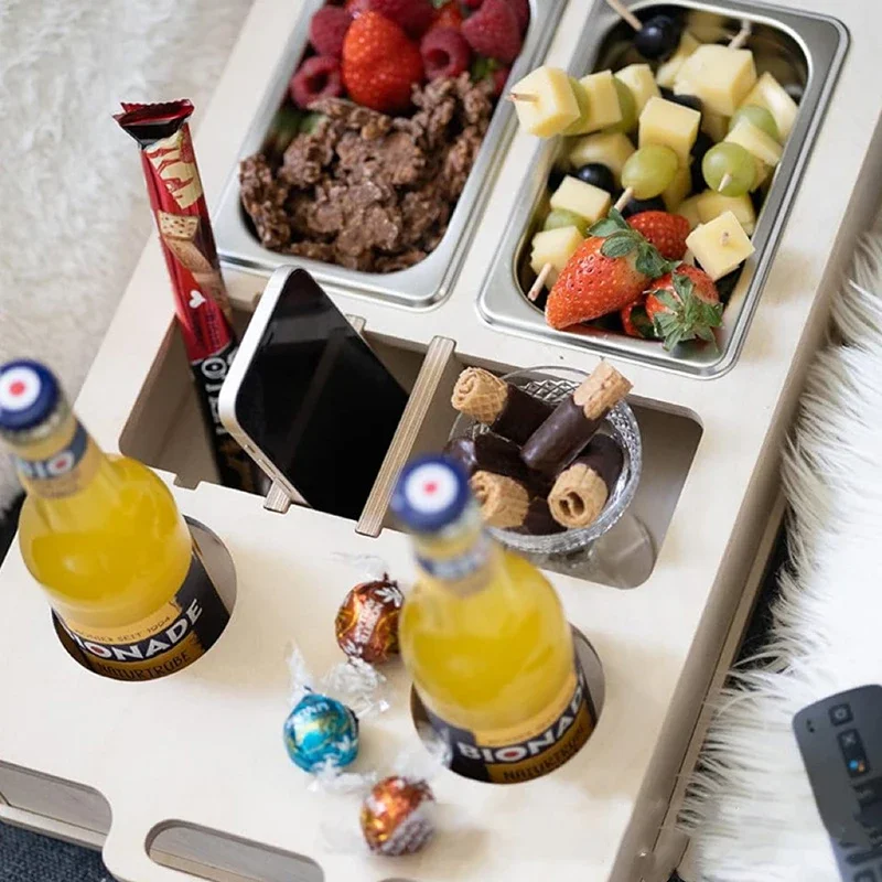 Rectangle Bamboo Tray Desktop  - Food Snacks Drinks recensie en prijs