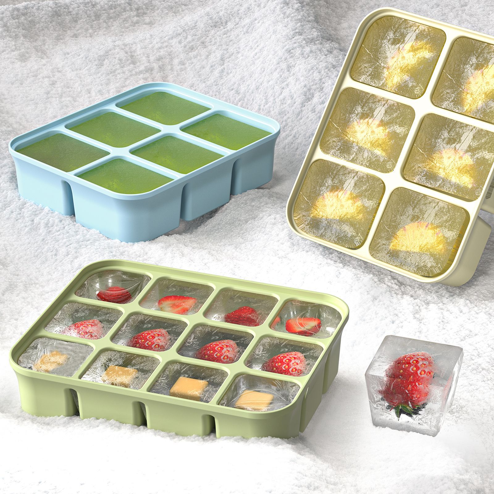 3Pcs Silicone Baby Food Freeze - Homemade Food Snacks recensie en prijs