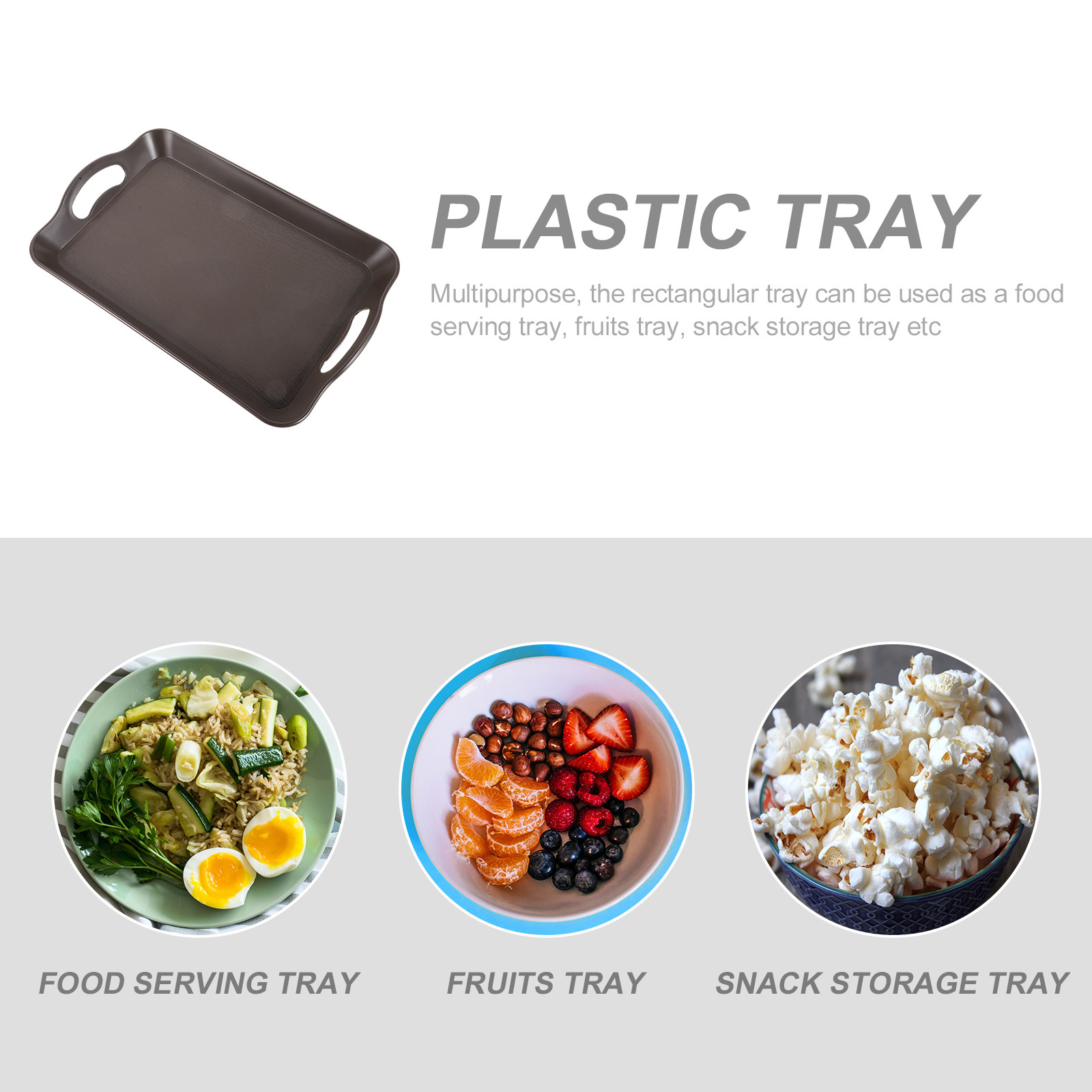 Heavy Duty Plastic Serving Tra - Food Snacks Easy recensie en prijs