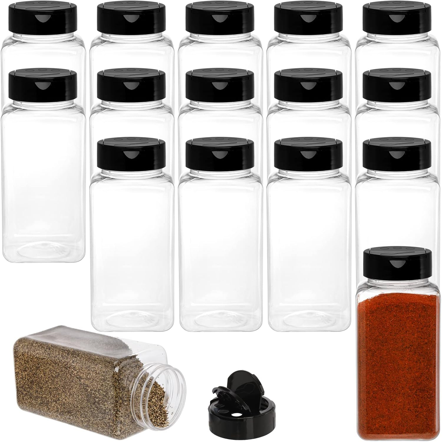 Square Large Plastic Spice Jar - Food Xxl recensie en prijs