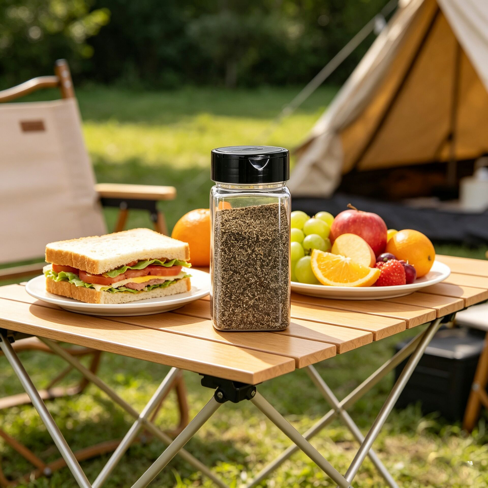 Square Large Plastic Spice Jar - Food Xxl recensie en prijs