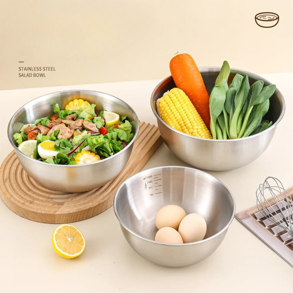 3pcs Stainless Steel Bowl Set  - Food Xxl recensie en prijs