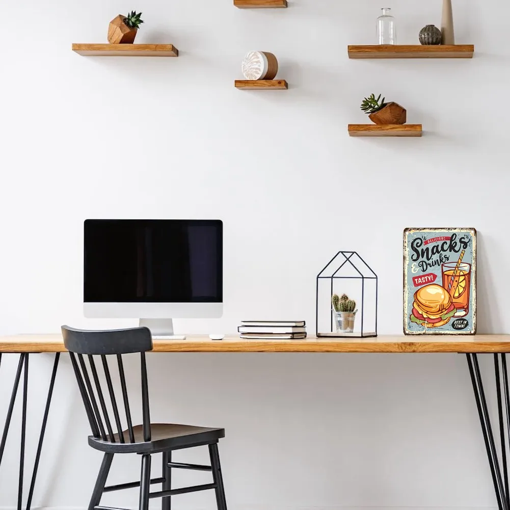 Vintage Food Metal Sign, 12x8  - Food Snacks Easy recensie en prijs