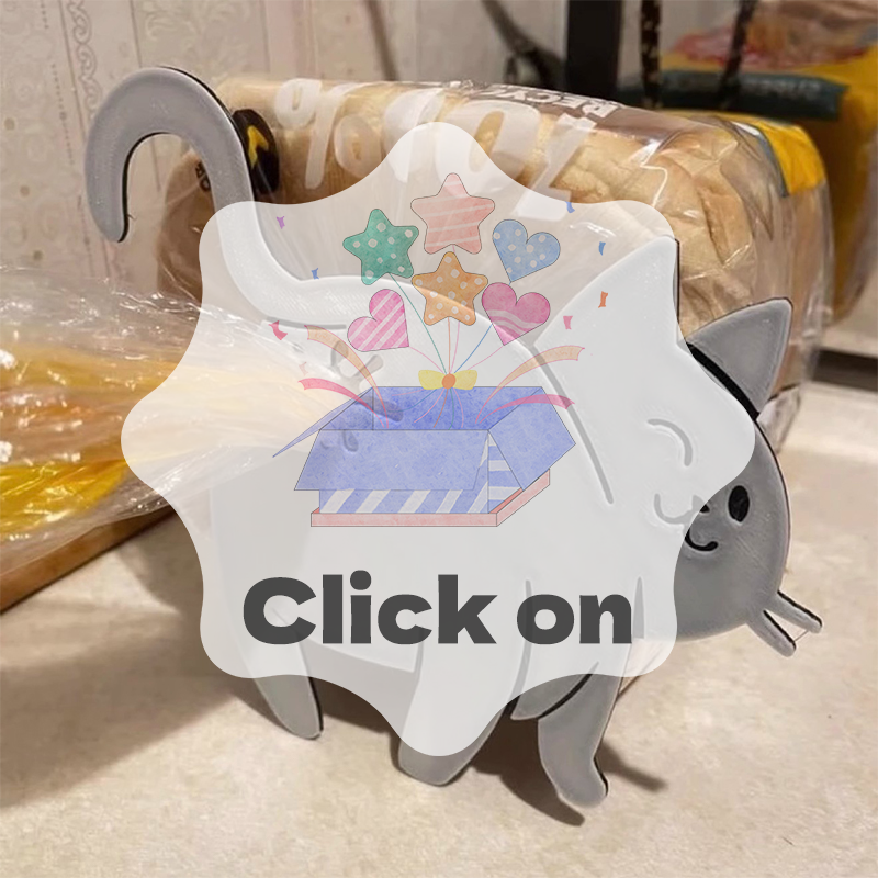 2pcs 3D Cat Butt Bread Bag Cli - Food Lovers Snacks recensie en prijs