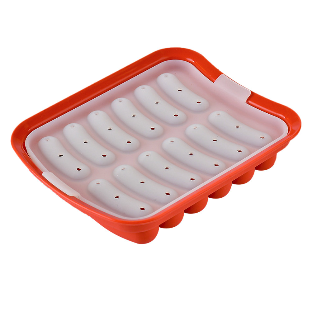 12-Cavity Silicone Sausage Mol - Homemade Food Snacks recensie en prijs